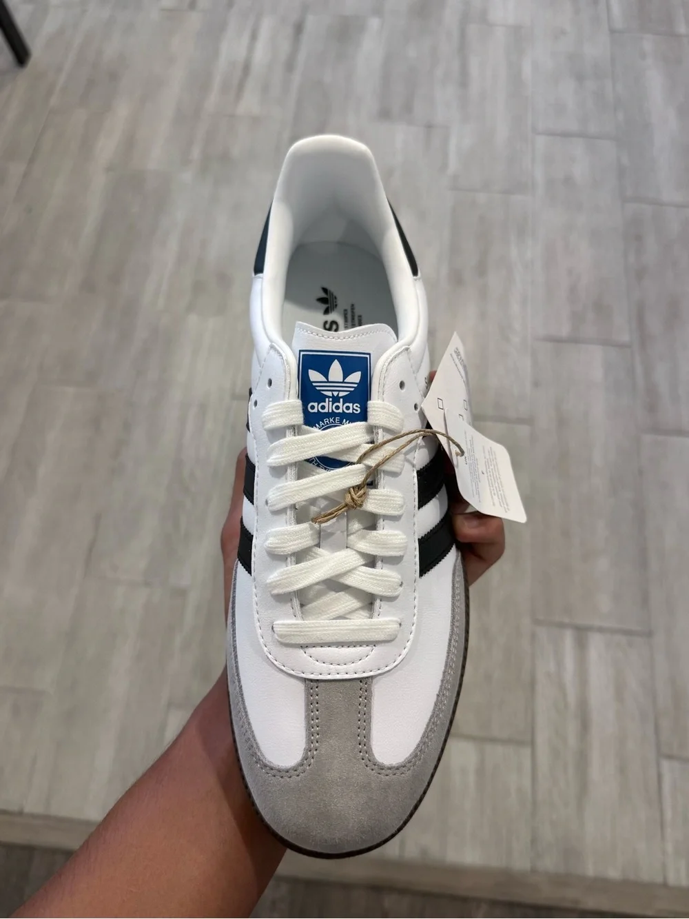 adidas Samba OG Men Sneakers White Black Grays Size US Men 9
